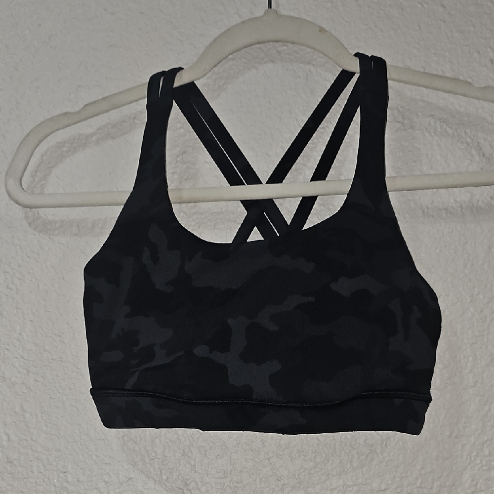 lululemon athletica Dark Camouflage Sports Bra